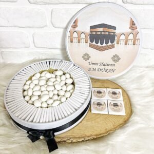 100 Adet+200 Gr Draje Model 2 Hac Umre Mevlüt Hatırası Hediyelik Çikolata