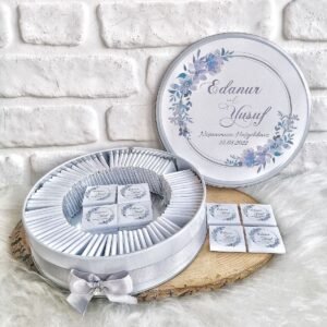 200 Adet İsme Özel Nikah-Nişan-Düğün Hatırası Gelin Bohçası Hediyelik Çikolata