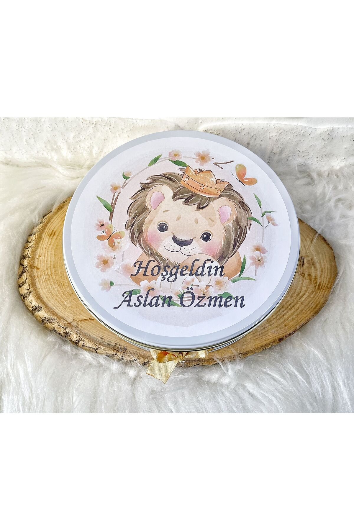 100 Adet+200 Gr Drajeli Aslan Konseptli İsme Özel Hoşgeldin-Doğumgünü Erkek Bebek Hediyelik Çikolata - Görsel 5
