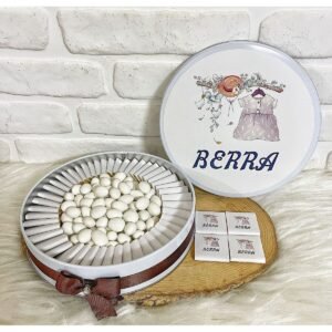 80 Adet+200 Gr Drajeli Kız Çocuk Kıyafetli İsme Özel Hoşgeldin Kız Bebek Hediyelik Çikolata